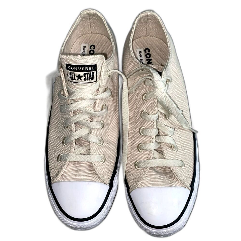 Converse All Star Sneakers  Men’s Size 6.5 Women’s Size 8.5 Renew Canvas Beige
